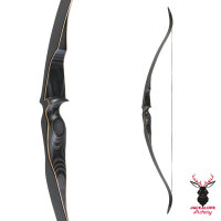 JACKALOPE - Obsidian - 62 pollici - Arco ricurvi One Piece - 20-50 lbs