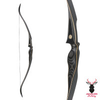 JACKALOPE - Obsidian - 62 pollici - Arco ricurvi One Piece - 20-50 lbs