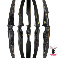 JACKALOPE - Obsidian - 62 pollici - Arco ricurvi One Piece - 20-50 lbs
