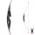 JACKALOPE - Obsidian - 62 pollici - Arco ricurvi One Piece - 20-50 lbs