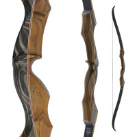 JACKALOPE - Obsidian - 62 pollici - Arco ricurvo classico Take Down - 20-50 lbs