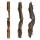 JACKALOPE - Obsidian - 62 pollici - Arco ricurvo classico Take Down - 20-50 lbs