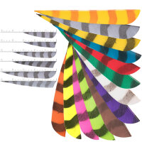 [SPHERE Barred - Piuma naturale - A strisce - Varie forme...
