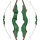 JACKALOPE - Malachite - 60 pollici - 30-60 lbs - Arco ricurvo o ibrido da abbattere