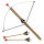 HOLZKING Balestra con 3 frecce