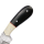 elTORO Corno di bufalo - Damasco - Coltello da caccia - 10cm - fodero in pelle incluso