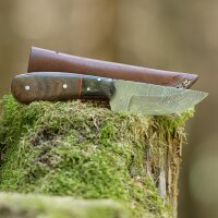 elTORO Corno di noce - Damasco - Coltello da caccia -...