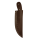 elTORO Corno di noce - Damasco - Coltello da caccia - 9,5cm - fodero in pelle incluso