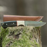 elTORO Corno di bufalo - Damasco - Coltello da caccia -...