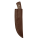 elTORO Corno di noce - Damasco - Coltello da caccia - 10cm - fodero in pelle incluso