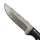 elTORO Corno di noce - Damasco - Coltello da caccia - 10cm - fodero in pelle incluso