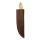 elTORO Corno di noce - Damasco - Coltello da caccia - 10cm - fodero in pelle incluso