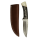 elTORO Osso di bufalo - Damasco - Coltello da caccia - 11 cm - fodero in pelle incluso