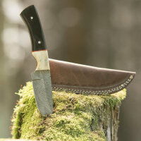 elTORO Corno di bufalo - Damasco - Coltello da caccia -...