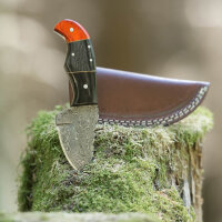 elTORO Skinner Horn - Coltello da scuoio in acciaio...