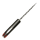 elTORO Skinner Horn - Coltello da scuoio in acciaio Damasco - 8,2cm - fodero in pelle incluso