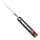 elTORO Skinner Horn - Coltello da scuoio in acciaio Damasco - 8,2cm - fodero in pelle incluso