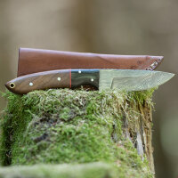 elTORO Corno di noce - Damasco - Coltello da caccia -...