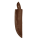elTORO Corno di noce - Damasco - Coltello da caccia - 10cm - fodero in pelle incluso
