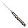elTORO Corno di noce - Damasco - Coltello da caccia - 10cm - fodero in pelle incluso