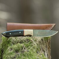 elTORO Corno di bufalo - Damasco - Coltello da caccia -...