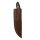 elTORO Corno di bufalo - Damasco - Coltello da caccia - 10cm - fodero in pelle incluso