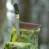 elTORO Corno dottone - Damasco - Coltello da caccia - 14...