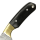 elTORO Corno dottone - Damasco - Coltello da caccia - 14 cm - fodero in pelle incluso