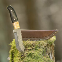 elTORO Corno dottone - Damasco - Coltello da caccia -...
