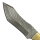 elTORO Corno dottone - Damasco - Coltello da caccia - 12,3 cm - fodero in pelle incluso