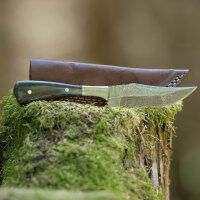 elTORO Corno dacciaio - Damasco - Coltello da caccia -...