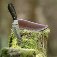 elTORO Steel Horn - Damasco - Coltello da caccia - 9 cm -...