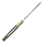 elTORO Doppio corno dottone - Damasco - Coltello da caccia - 10,3 cm - fodero in pelle incluso