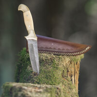 elTORO Doppio osso dottone - Damasco - Coltello da caccia...
