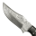 elTORO Damascus Horn - Damasco - Coltello da caccia - 11,5cm - fodero in pelle incluso