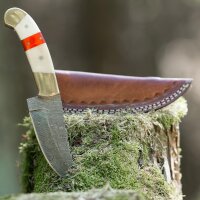 elTORO Doppio corno dottone - Damasco - Coltello da...
