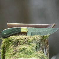 elTORO Corno dottone - Damasco - Coltello da caccia -...