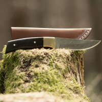 elTORO Corno dottone - Damasco - Coltello da caccia - 11...