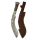 elTORO Machete - acciaio damasco - 28 cm - fodero in pelle incluso