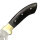 elTORO Corno dottone - Damasco - Coltello da caccia - 17 cm - fodero in pelle incluso