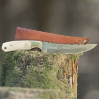 elTORO Brass Bone - Damasco - Coltello da caccia - 14 cm...