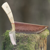 elTORO Fine Brass Bone - Damasco - Coltello da caccia -...