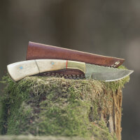 elTORO Fine Brass Bone - Damasco - Coltello da caccia -...