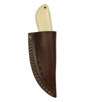 elTORO Skinner Bone - Häutemesser aus Damaszener Stahl - 8,5cm - inkl. Lederscheide