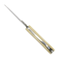 elTORO Skinner Bone - Häutemesser aus Damaszener Stahl - 8,5cm - inkl. Lederscheide
