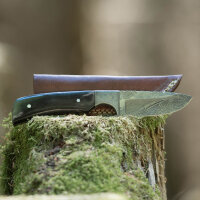 elTORO Damascus Horn - Damasco - Coltello da caccia - 9...