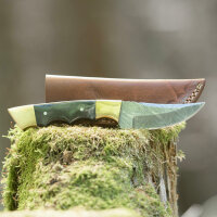 elTORO Doppio corno dottone - Damasco - Coltello da...