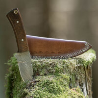 elTORO Walnut - Damasco - Coltello da caccia - 8,3 cm -...