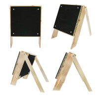 SET FÜR ARMBRÜSTE | Schaumscheibe Black - 60x60x20cm - inkl. Ständer und Auflagen