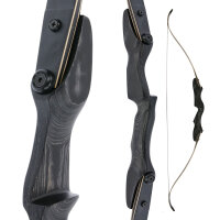 DRAKE ARCHERY ELITE Pitchblack - ILF - 58-62 pollici - 24-62 lbs - Arco ricurvo